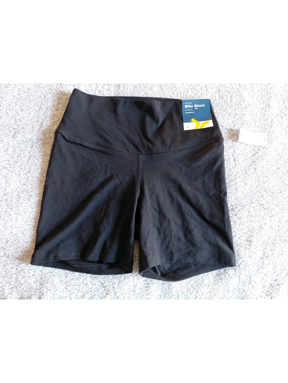 NWT Old Navy Womens High Rise Bike Shorts Black Size  Small PowerChill Go Dry
